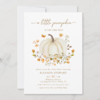 Un Baby shower D'Automne Un Peu Citrouille Neutre