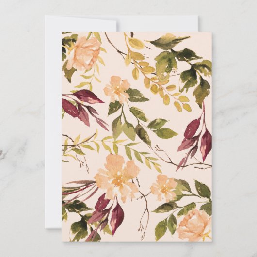 Invitation Un Baby shower D'Automne Un Peu Citrouille Neutre  (Dos)