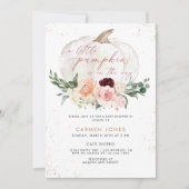 Invitation Un Baby shower D'Automne Un Peu Citrouille Neutre (Devant)