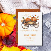 Invitation Un Baby shower D'Automne Un Peu Citrouille Neutre 