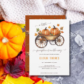 Invitation Un Baby shower D'Automne Un Peu Citrouille Neutre 