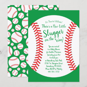 Invitation Un Baby shower de baseball sans sexe