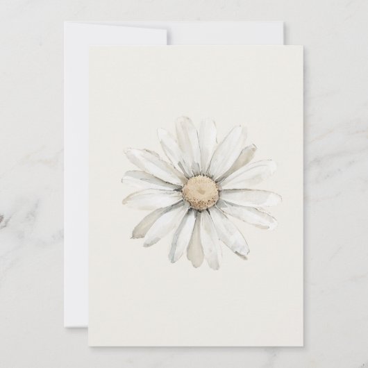 Invitation Un Baby shower de Boho Neutre et Silencieux (Dos)