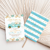 Invitation Un Baby shower De Camion Un Peu Citrouille Vert