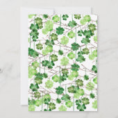 Invitation Un Baby shower De Charme Un Peu Lucky (Dos)