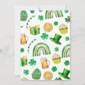 Invitation Un Baby shower De Charme Un Peu Lucky (Dos)