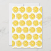 Invitation Un Baby shower de citron doux Little One Citrus (Dos)