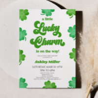 Un Baby shower De Clover Vert Charme Chanceux