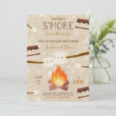 Invitation Un Baby shower de feu de joie neutre pour les femm (Debout devant)