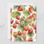Invitation Un Baby shower de fraise doux Berry (Dos)
