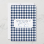 Invitation Un Baby shower de garçon Jean bleu (Dos)