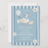 Invitation Un Baby shower de garçon sot de Goose Daisy (Devant)