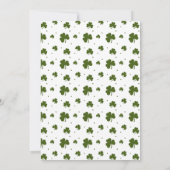 Invitation Un Baby shower de St. Patrick's Day au charme chan (Dos)
