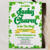 Invitation Un Baby shower de St. Patrick's Day un peu charman