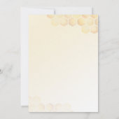 Invitation Un Baby shower De Tournesol Un Peu Miel (Dos)