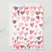 Invitation Un Baby shower de Valentines un peu amoureux (Dos)