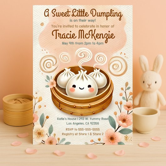 Invitation Un Baby shower Doux