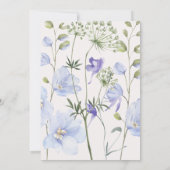 Invitation Un Baby shower Fleur sauvage Un Peu Élégant (Dos)