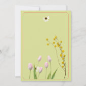 Invitation Un Baby shower Fleur sauvage Un Peu Élégant (Dos)
