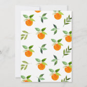 Invitation Un Baby shower Floral De Petite Cutie (Dos)