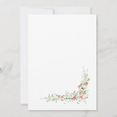 Invitation Un Baby shower Floral Rouge Boho Un Peu Fleur sauv (Dos)