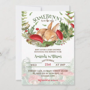 Invitation Un Baby shower lapin