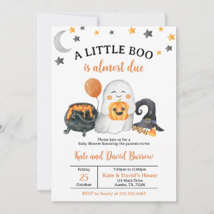Invitation Un Baby shower Neutre Pour Les Sexes Un Petit Boo 