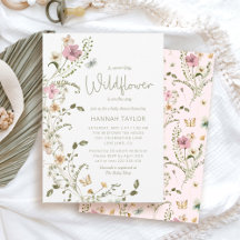 Un Baby shower Rose Petite Fille Fleur sauvage