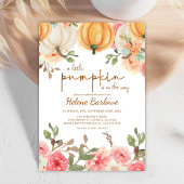 Invitation Un Baby shower Rustique Boho Un Petit Citrouille