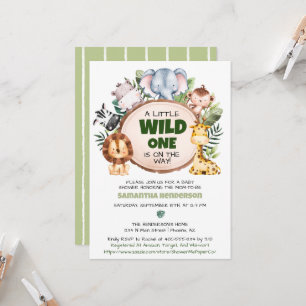 Invitation Un Baby shower Safari Un Peu Sauvage