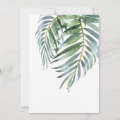 Invitation Un Baby shower sauvage La jungle tropicale Animaux (Dos)