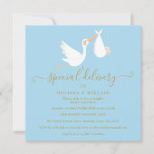 Invitation Un Baby shower spécial Couples de livraison / Saup (Devant)