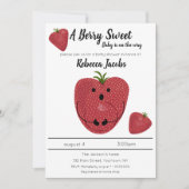 Invitation Un Baby shower sucré aux baies (Devant)