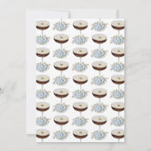 Invitation Un Baby shower Tini One Dusty Blue Espresso Martin (Dos)