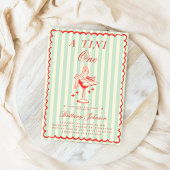 Invitation Un Baby shower Tini One Martini