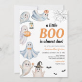 Invitation Un Baby shower Un Petit Boo Neutre Pour Les Sexes (Devant)