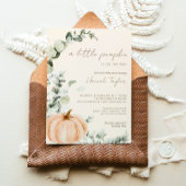 Invitation Un Baby shower Un Peu Citrouille Et Neutre Pour Le
