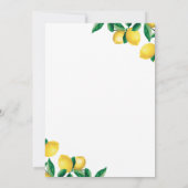 Invitation Un baby shower Un Peu Cutie (Dos)