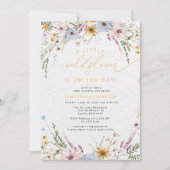 Invitation Un Baby shower Un Peu Fleur sauvage (Devant)