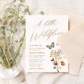 Invitation Un Baby shower Un Peu Fleur sauvage Et Élégant