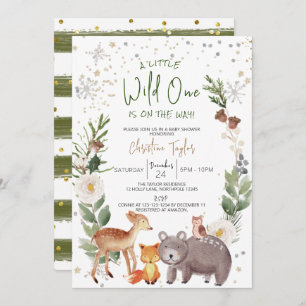 Invitation Un Baby shower Un Peu Sauvage