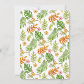 Invitation Un Baby shower Un Peu Sauvage Zoo Animal Jungle (Dos)