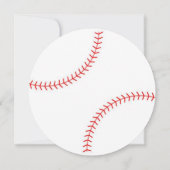 Invitation Un Baby shower Un Peu Slugger (Dos)