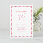 Invitation Un Baby shower Whimsical Un Peu Amoureux (Debout devant)