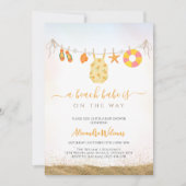 Invitation Un bambin est sur le chemin du Baby shower (Devant)