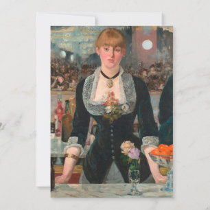 Invitation Un bar aux Folies-Bergère Edouard Manet