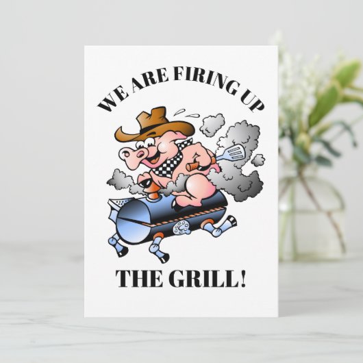 Invitation Un Barbecue (Debout devant)