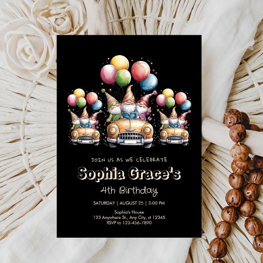 Invitation Un Bassin d'anniversaire sur roues