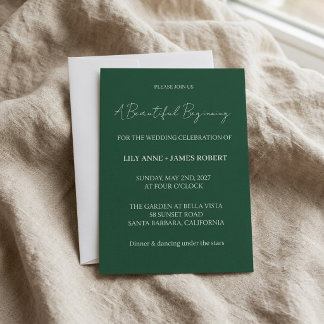 Invitation Un Beau Début Mariage Simple Script