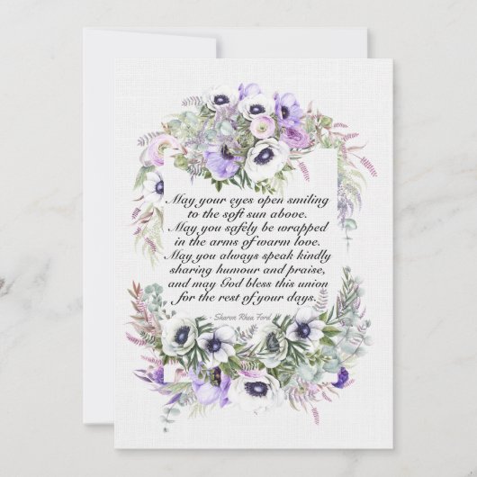 Invitation Un Beau Jour Pour Un Mariage (Devant)